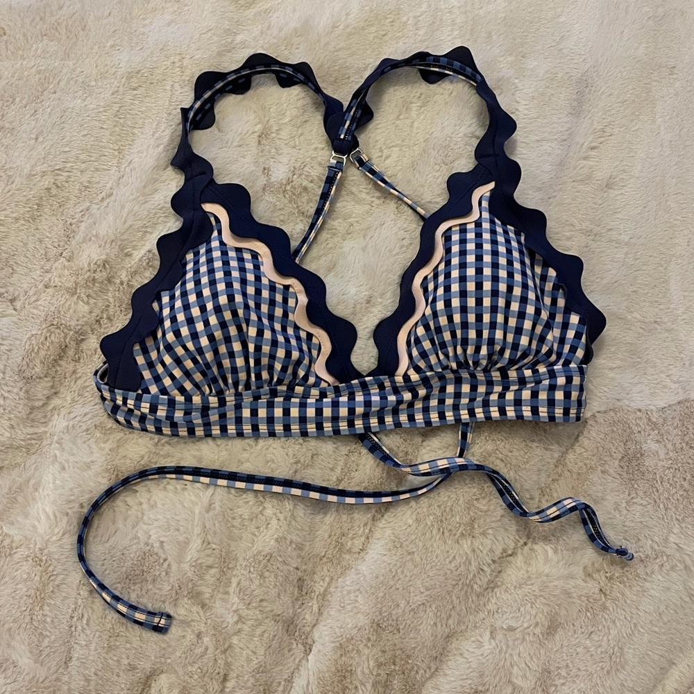 Plaid Bikini Top